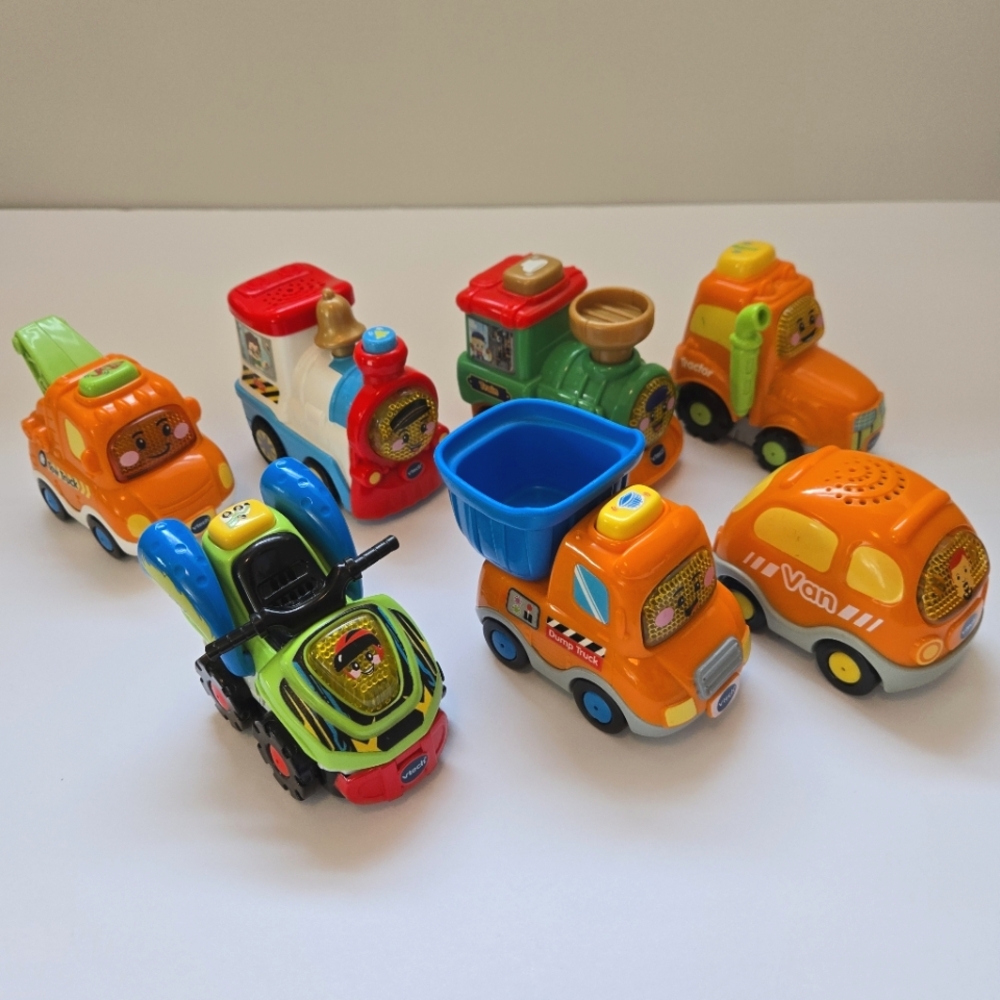 Vtech Go Go Smart Wheels Assorted Vehicles Lot Of 7